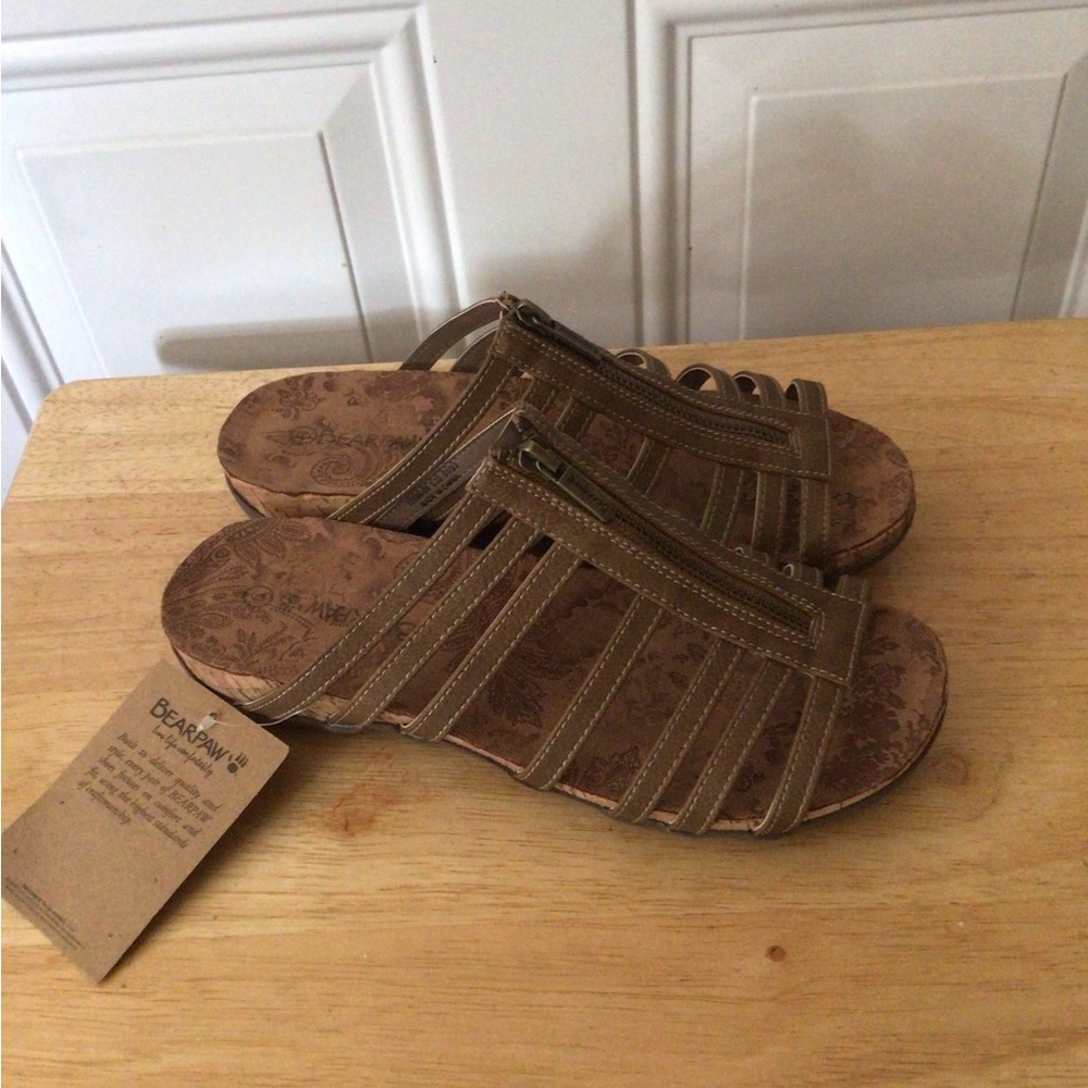 New BearPaw slip on sandals